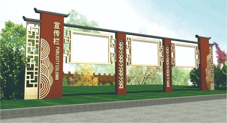 美麗鄉(xiāng)村黨建宣傳欄設計制作要點--【巨匠標識，標識制作廠家】